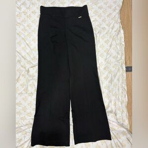 Anne Klein Black Straight-Leg Dress Pants